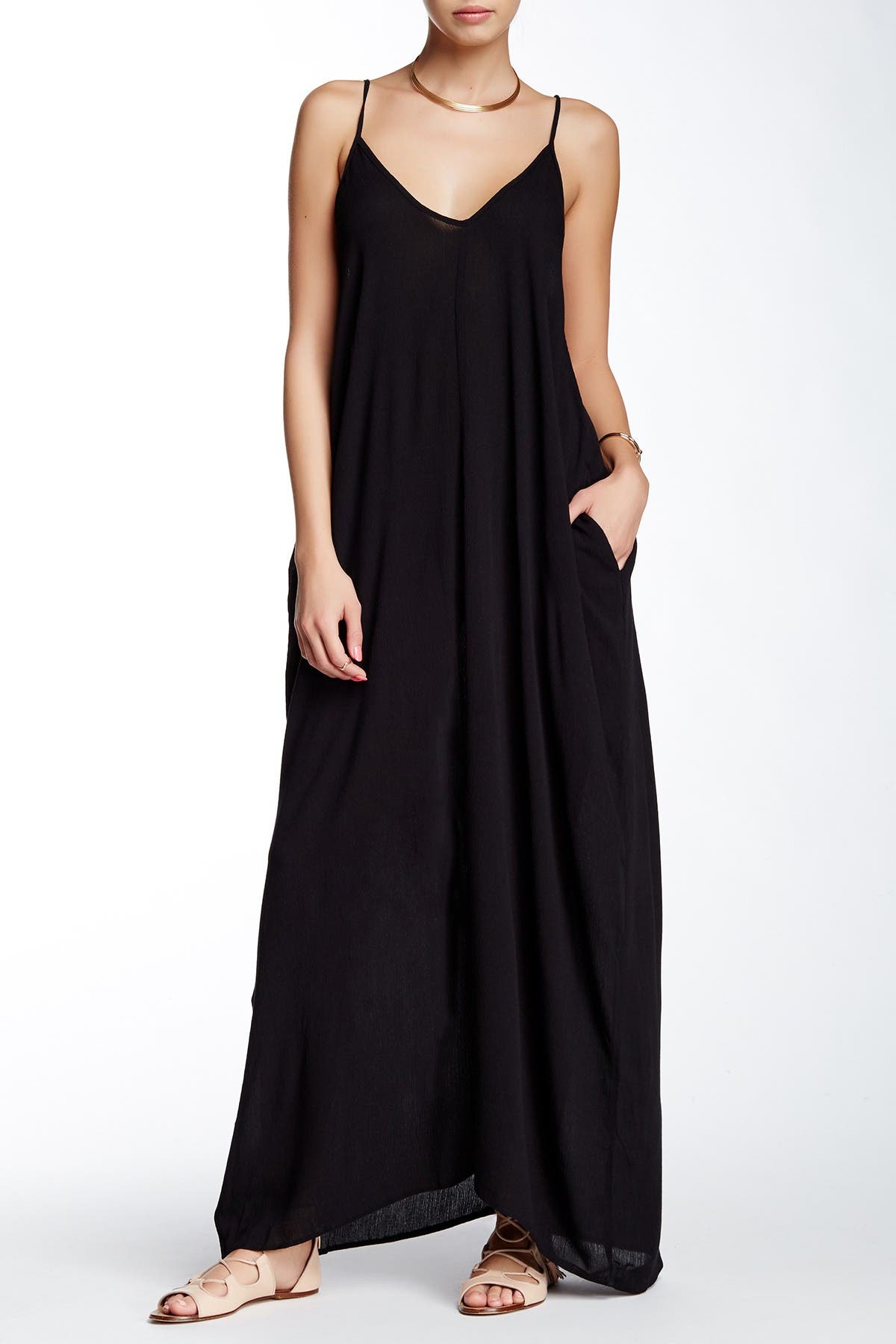 S-1X Mocha Xclusive Collection New Womens Plus Size Plain Long Jersey Scoop Neck Maxi Dress 